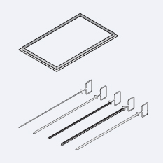 Аксессуары пароконвектомат Rational Вертел для гриля и тандури 3 вертела ¦ 5 мм, длина 530 мм 60.72.418