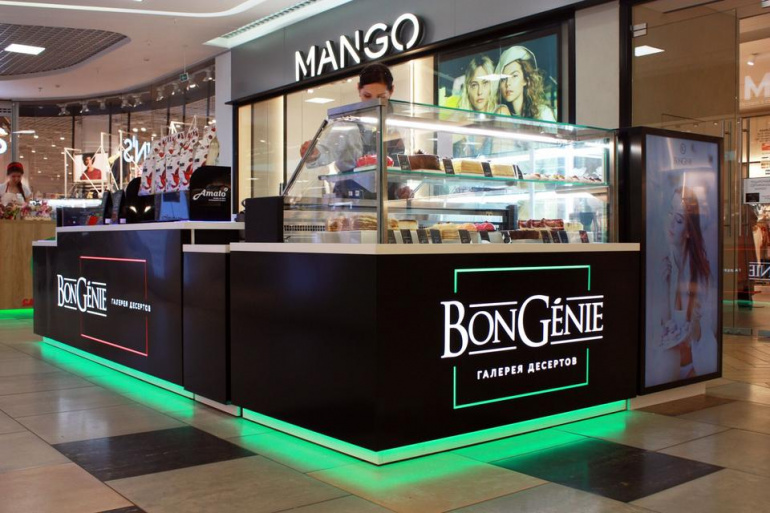 Оснащение кондитерской BonGenie в ТРЦ Дана Молл Оснащение кондитерской BonGenie в ТРЦ Дана Молл