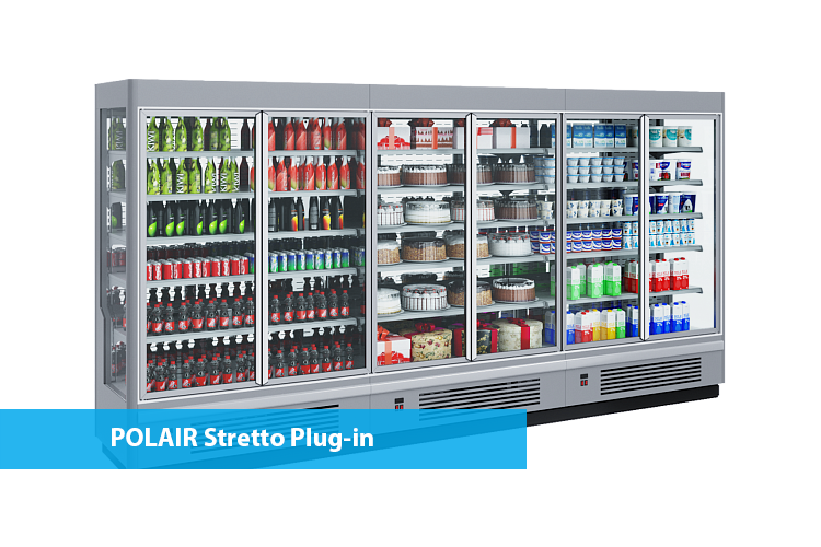 Новинка! Пристенные охлаждаемые стеллажи POLAIR Stretto Plug-In