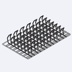 Аксессуары пароконвектомат Rational Решётка Spare Rib для приготовления свиных рёбрышек /1 GN (325 x 530 мм) 6035.1018