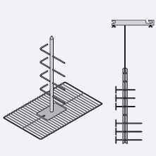 Аксессуары пароконвектомат Rational Спица для ягнят и молочных поросят Тип 202 до 30 кг (1 вертел с держателем)* 6035.1002
