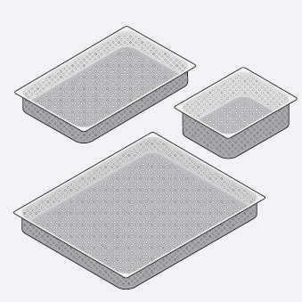Аксессуары пароконвектомат Rational Перфорированные ёмкости из нержавеющей стали 1/1 GN (325 x 530 мм) глубина 55 мм 6015.1165