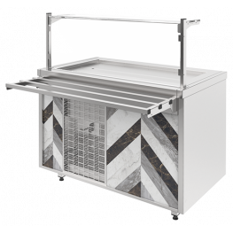  Прилавок холодильный Refettorio CITY RCC13A, h=100 мм (на 4 GN 1/1) на сайте Белторгхолод