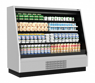 Витрина холодильная Carboma TOKYO 2 F16-08 VM 1,9-2 0300 бок металл (9006-9005) на сайте Белторгхолод