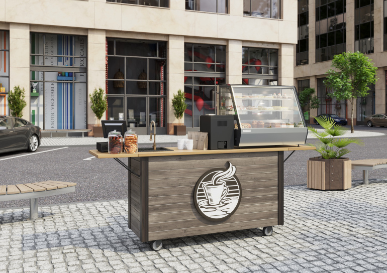 Новинка! Барная витрина Carboma A59 (ASTI)