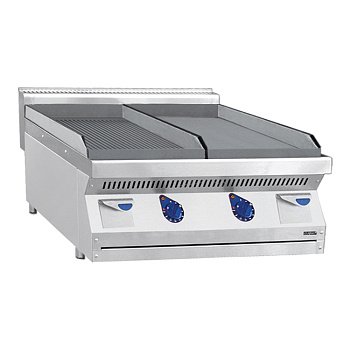 Жарочная поверхность Abat АКО-80/2Н-С-00 (1 поверхность гладкая, 1 поверхность рифлёная)