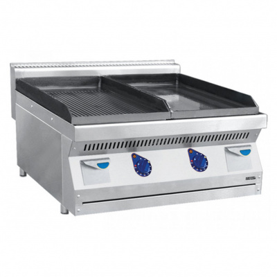 Жарочная поверхность Abat АКО-80/2Н-Ч-00 (1 поверхность гладкая, 1 поверхность рифлёная) на сайте Белторгхолод