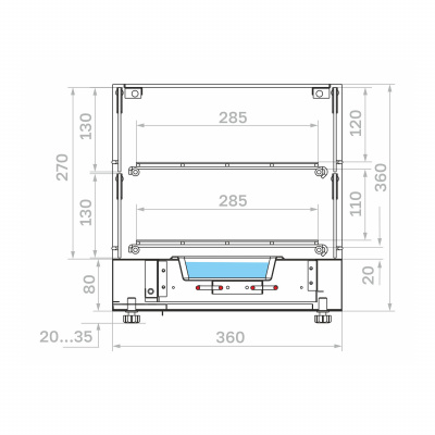 Витрина тепловая Carboma AFRICA AC36 HWB 0,6-1 self на сайте Белторгхолод