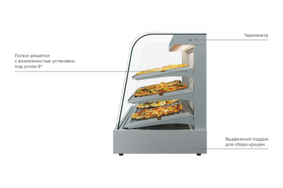 Витрина тепловая Carboma ASIA 2 A45 HWB 0,4-1 на сайте Белторгхолод