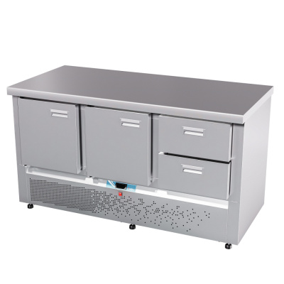 Холодильный стол Abat СХС-70Н-02 (дверь, дверь, ящики 1/2) без борта на сайте Белторгхолод