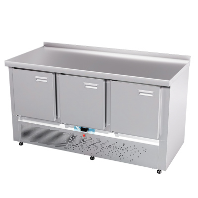 Холодильный стол Abat СХС-70Н-02 (дверь, дверь, дверь) с бортом на сайте Белторгхолод