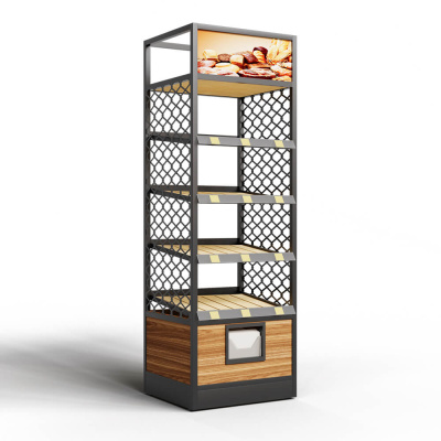 Хлебный стеллаж Хотколд 600x600x2100 с закрытой нишей