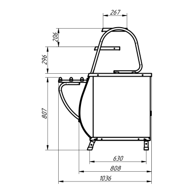 Прилавок холодильный Abat ПВВ(Н)-70М-01-НШ