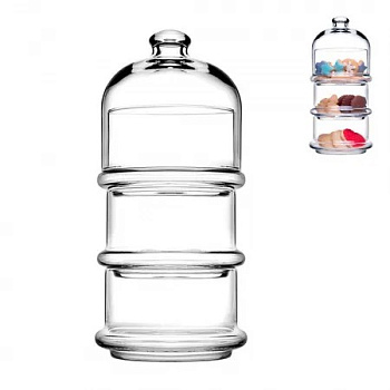  Десертница трёхъярусная c крышкой Pasabahce Villa Patisserie 505 мл на сайте Белторгхолод