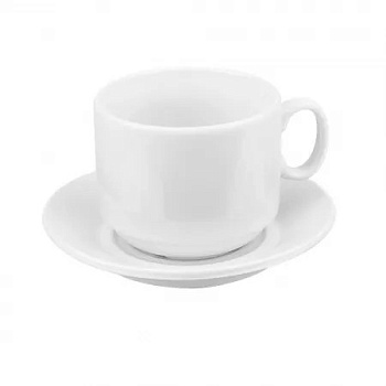  Чайная пара, сорт 1: чашка 280 мл, блюдце (d)14 см Добруш на сайте Белторгхолод