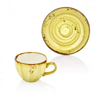  Чайная пара Harmony Sun: чашка 280 мл, блюдце (d)16 см By Bone на сайте Белторгхолод