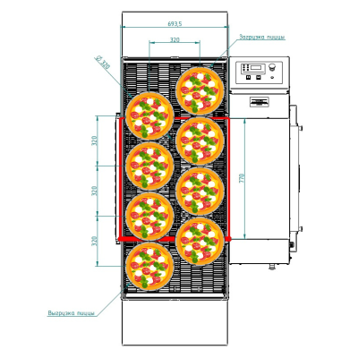 Печь для пиццы Abat ПЭК-600 с дверцей на сайте Белторгхолод