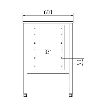 Подставка под пароконвектомат Abat ПК-6-13