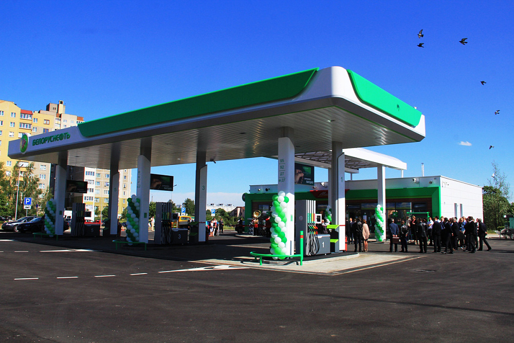Открытие автозаправочной станции "Белоруснефть"