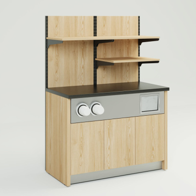 Кофе-модуль Хотколд с двумя диспенсерами на стеллаже 1200 на сайте Белторгхолод