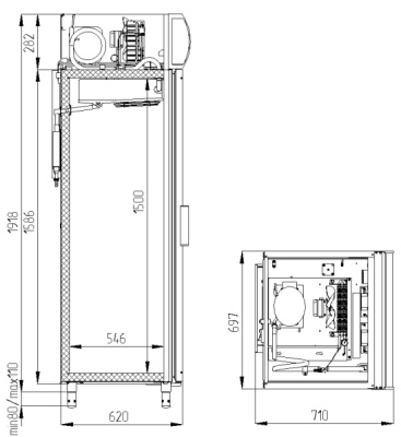 Шкаф холодильный POLAIR DP105-S на сайте Белторгхолод