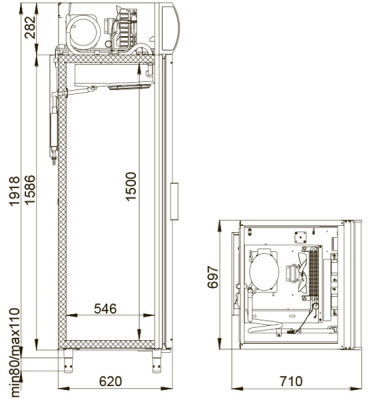 Шкаф холодильный POLAIR ШХФ-0,5 ДС на сайте Белторгхолод