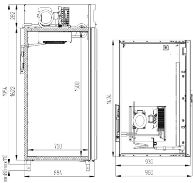 Шкаф холодильный POLAIR CB114-G на сайте Белторгхолод