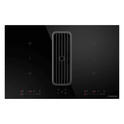 Индукционная варочная панель с интегрированной вытяжкой MAUNFELD AVSI804SBH на сайте Белторгхолод