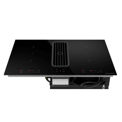 Индукционная варочная панель с интегрированной вытяжкой MAUNFELD AVSI804SBH на сайте Белторгхолод