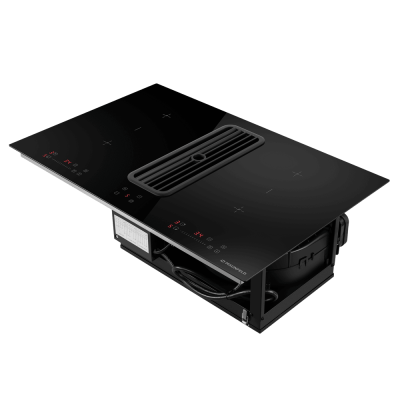 Индукционная варочная панель с интегрированной вытяжкой MAUNFELD AVSI804SBH на сайте Белторгхолод