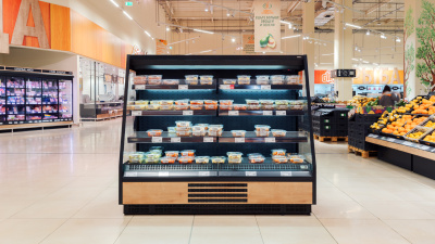 Витрина пристенная Dazzl Vega 080 H160 Plug-in 125 на сайте Белторгхолод