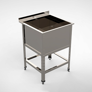  Ванна моечная сварная ХотКолд Эконом односекционная 500×600×860 (каркас разборный) на сайте Белторгхолод