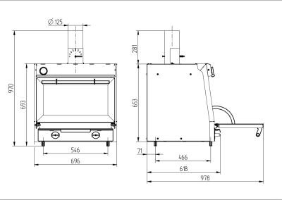 Гриль-печь угольная VESTA Dagrill 90 M на сайте Белторгхолод