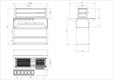 Угольный гриль робата VESTA-100*25 на сайте Белторгхолод