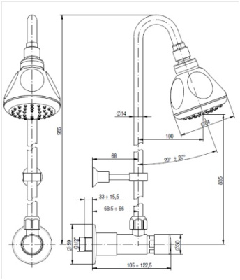 Смеситель с механическим таймером Monolith ARES016 на сайте Белторгхолод