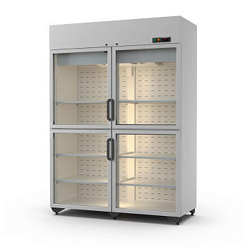  Шкаф холодильный Интэко-Мастер СЛУЧЬ 1400 ШСн сплит стеклянные двери верхний агрегат на сайте Белторгхолод