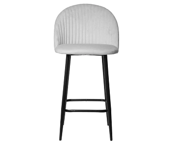  Стул полубарный Mara Феликс велюр Seven 324 (светло-серый) на сайте Белторгхолод