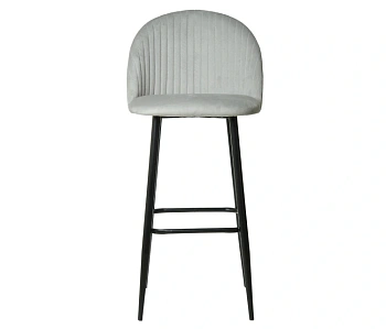  Стул барный Mara Феликс велюр Seven 324 (светло-серый) на сайте Белторгхолод