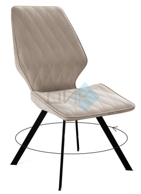 Стул DikLine 243 Black (B5 Latte) на сайте Белторгхолод