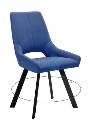 Стул DikLine 268 Black (Z20 синий) на сайте Белторгхолод