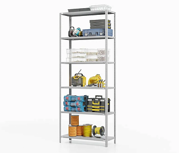  Стеллаж ТС Лайт, 2000x1200x400 мм. Полки: 6 шт. металл (ТС 20120460) на сайте Белторгхолод