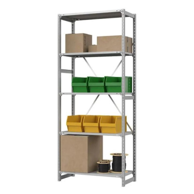 Стеллаж металлический ГТС Универсал, 2500x1000x300 мм. Полки: метал. усил. 5 шт. (ТСУ 25100352) на сайте Белторгхолод