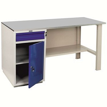  Верстак металлический однотумбовый WD-2 без экрана L=140 на сайте Белторгхолод