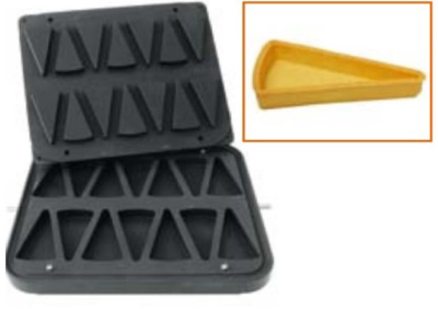 Форма Kocateq DH Tartmatic Plate 44 для 14 треугольных тарталеток 110*60 мм на сайте Белторгхолод