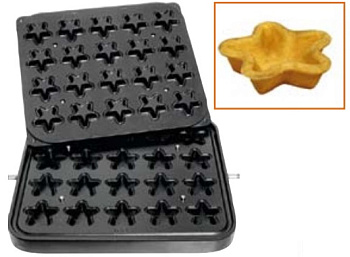  Форма Kocateq DH Tartmatic Plate 25 для 20 тарталеток в виде звезд на сайте Белторгхолод