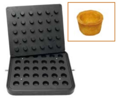 Форма Kocateq DH Tartmatic Plate 32 для 30 круглых тарталеток Ø 35 мм на сайте Белторгхолод