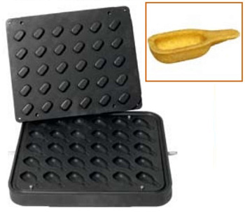  Форма Kocateq DH Tartmatic Plate 28 для 30 тарталеток в виде ложек на сайте Белторгхолод