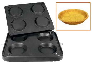  Форма Kocateq DH Tartmatic Plate 26 для 4 круглых тарталеток Ø 125 мм на сайте Белторгхолод