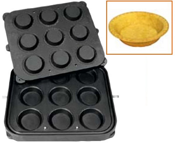  Форма Kocateq DH Tartmatic Plate 14 для 9 круглых тарталеток Ø 90 мм на сайте Белторгхолод