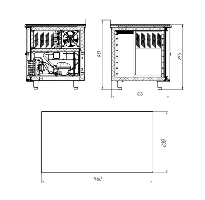 Холодильный стол низкотемпературный Polair Bakery TB2EN-G на сайте Белторгхолод